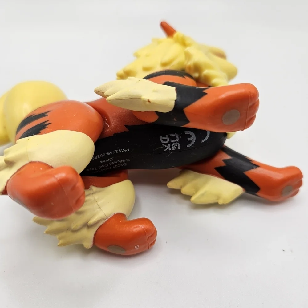 Pokemon Arcanine Battle Feature 4” Figure Wicked Cool Toys Figure Only 2021